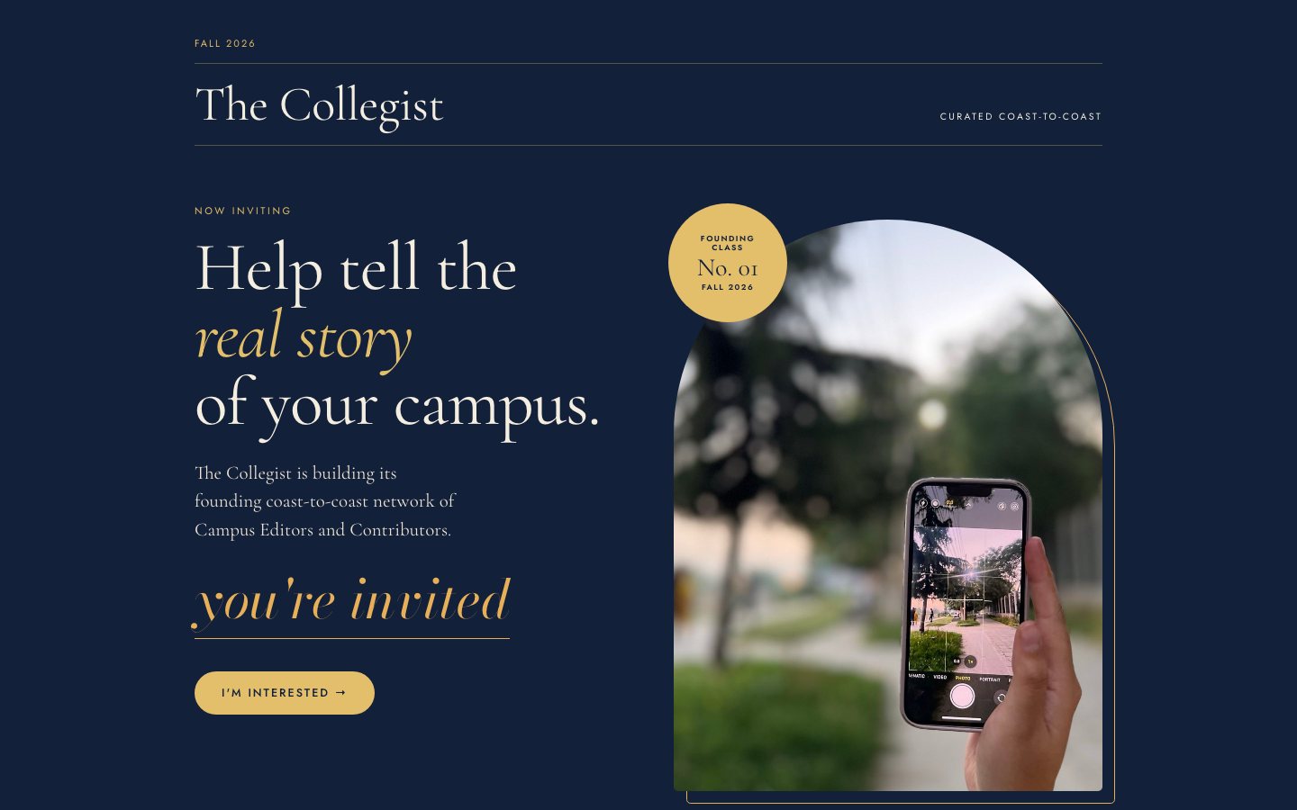 The join page