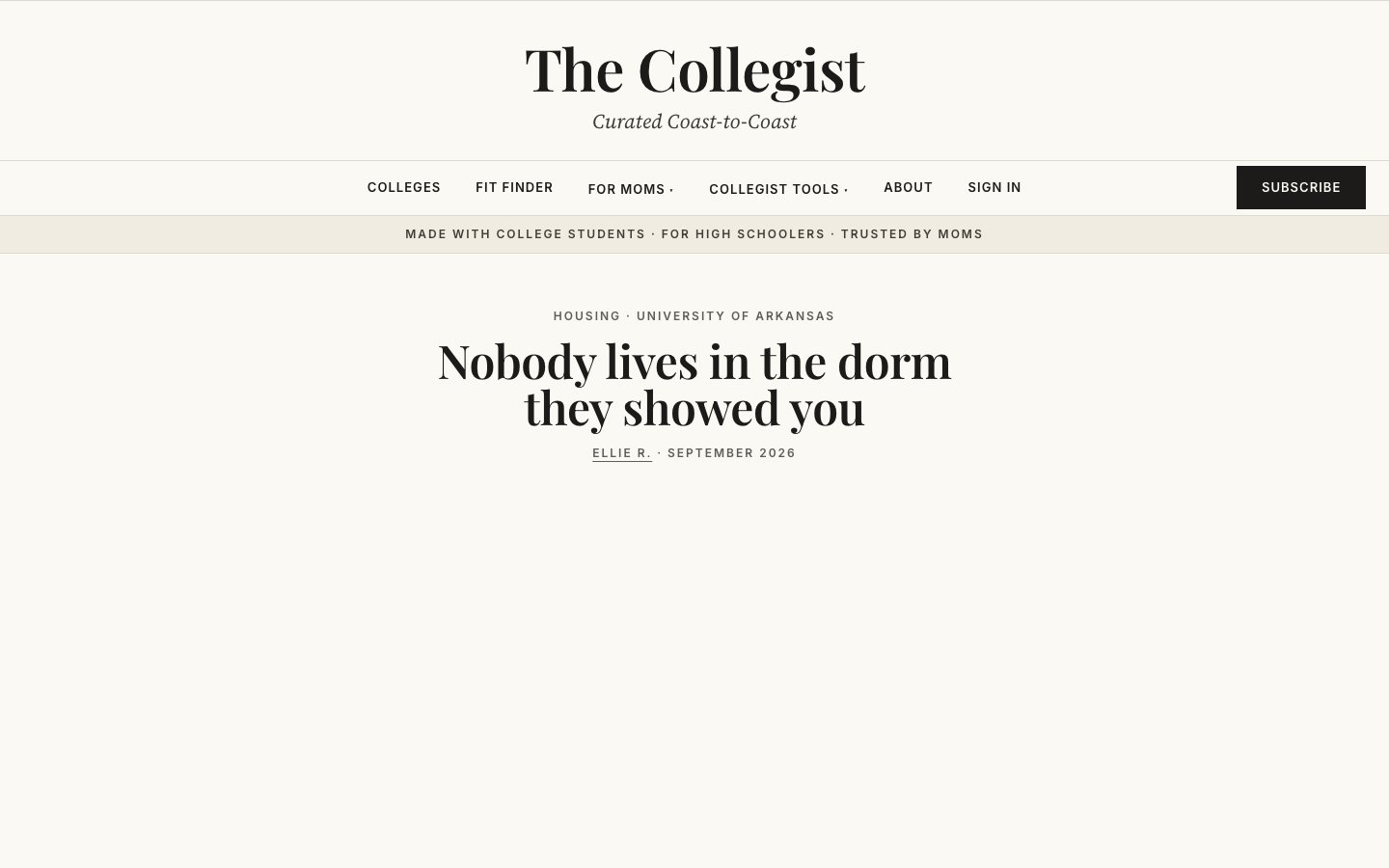 A published student voice